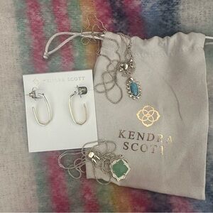 Kendra Scott Bundle- two necklace one pair of earrings